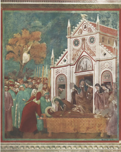 ST FRANCIS MOURNED BY ST CLARE